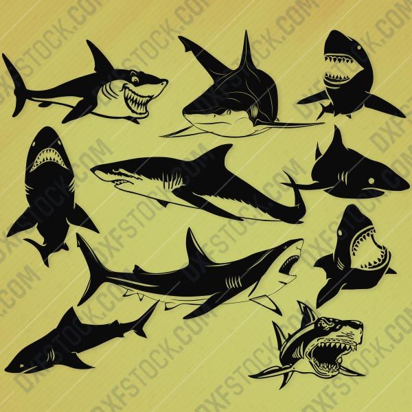 Shark Design file - EPS AI SVG DXF CDR