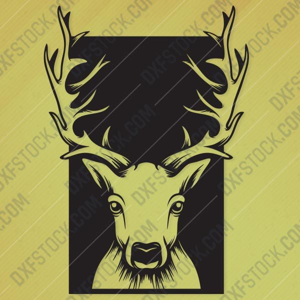 Deer head Design file - EPS AI SVG DXF CDR