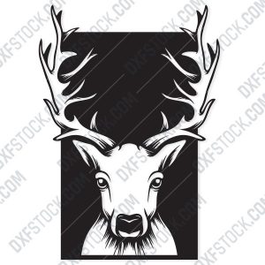 Deer head Design file - EPS AI SVG DXF CDR