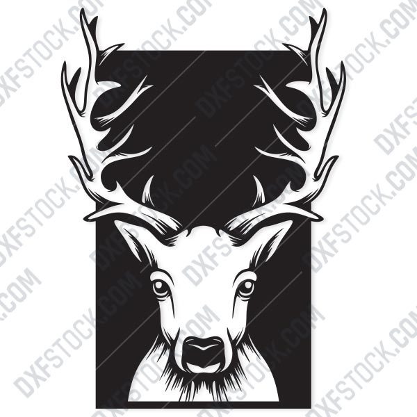 Deer head Design file - EPS AI SVG DXF CDR