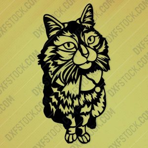 Panno cat Design file - EPS AI SVG DXF CDR