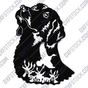 Engraving Dog Vector Design file - EPS AI SVG DXF CDR