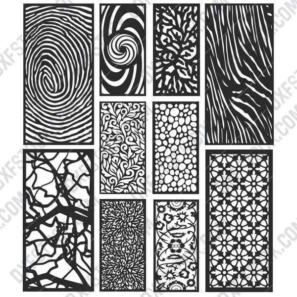 Panels Patterns And Scenes Decorative DXF SVG CDR EPS PNG AI P008