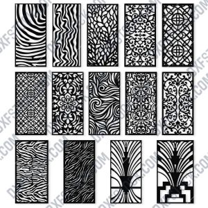 Panels Patterns And Scenes Decorative DXF SVG CDR EPS PNG AI P058