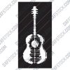 Guitar Art Vector design files - DXF SVG EPS AI CDR