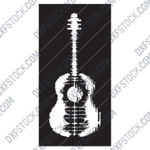 Guitar Art Vector design files - DXF SVG EPS AI CDR