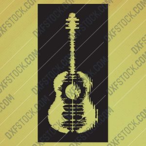 Guitar Art Vector design files - DXF SVG EPS AI CDR