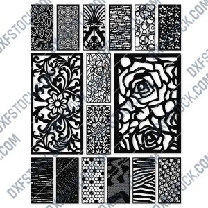 Panels Patterns And Scenes Decorative DXF SVG CDR EPS PNG AI P086