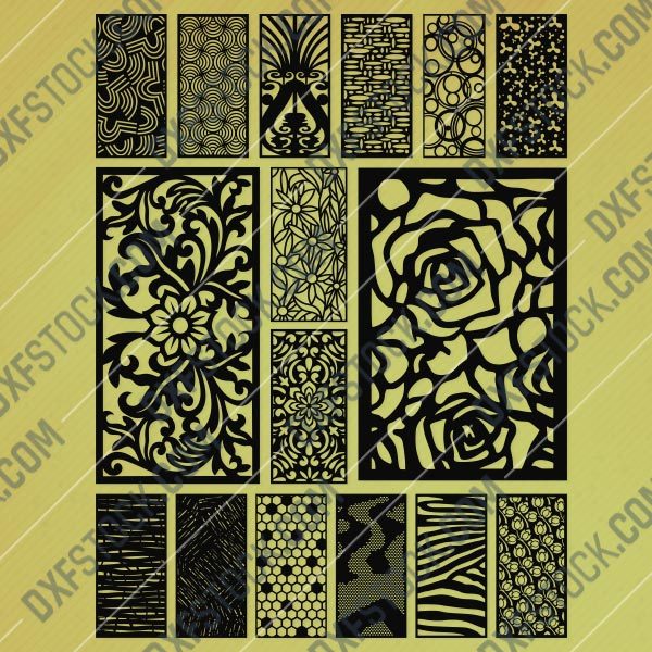 Panels Patterns And Scenes Decorative DXF SVG CDR EPS PNG AI P086