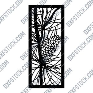 Panel Pattern Decorative DXF SVG CDR EPS PNG AI P093