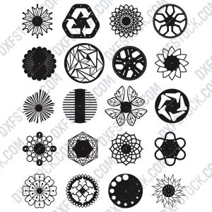 Wall Clock Decor design files - DXF SVG EPS AI CDR