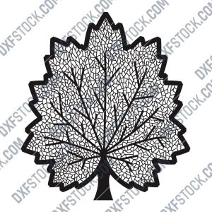 Maple leaf design files - DXF SVG EPS AI CDR