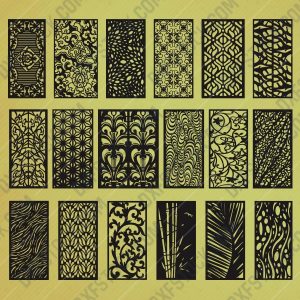 Panels Patterns And Scenes Decorative DXF SVG CDR EPS PNG AI P0218