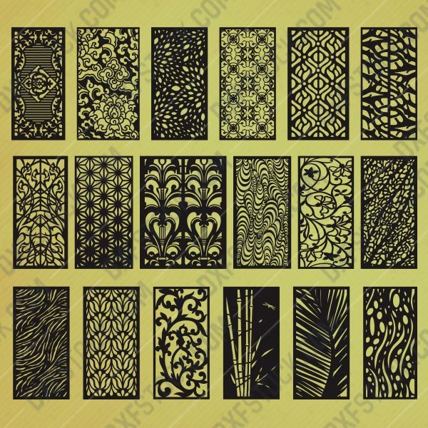 Panels Patterns And Scenes Decorative DXF SVG CDR EPS PNG AI P0218