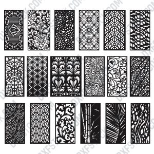 Panels Patterns And Scenes Decorative DXF SVG CDR EPS PNG AI P0218