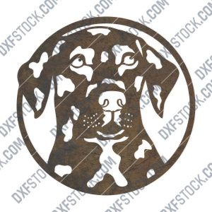 Dog Face design files - DXF SVG EPS AI CDR