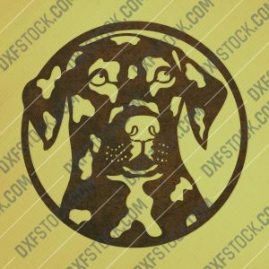 Dog Face design files - DXF SVG EPS AI CDR