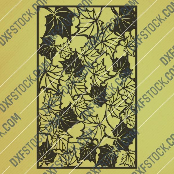 Leaf pattern decorative - DXF SVG CDR EPS PNG AI P0242