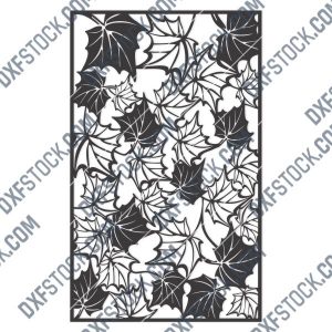 Leaf pattern decorative - DXF SVG CDR EPS PNG AI P0242