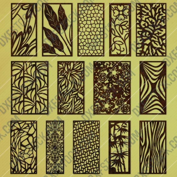 Panels patterns and scenes decorative DXF SVG CDR EPS PNG AI P0047