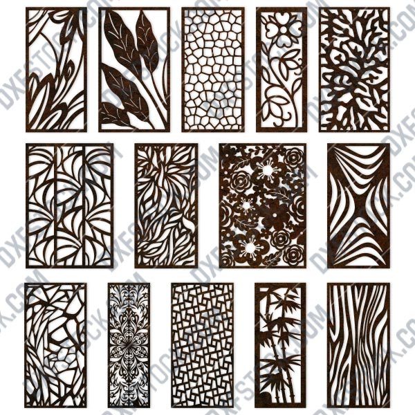 Panels patterns and scenes decorative DXF SVG CDR EPS PNG AI P0047