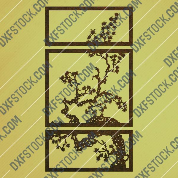 Tree wall decor design files - DXF SVG CDR EPS AI - P252