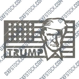 Donald Trump - Make America Great Again - DXF SVG EPS AI CDR