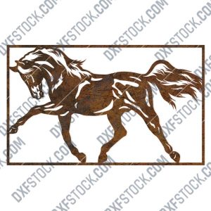 Horse wall decor design files – DXF SVG EPS AI CDR