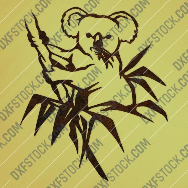 Koala vector design files - DXF SVG EPS AI CDR