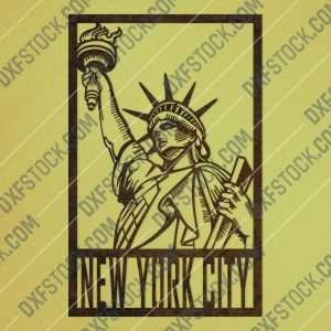 New york city vector design files - DXF SVG EPS AI CDR