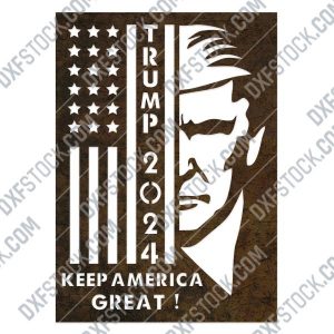 TRUMP 2024, Keep America Great vector files - EPS AI SVG DXF CDR