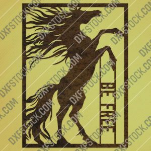 Be free Horse vector design files - DXF SVG EPS AI CDR