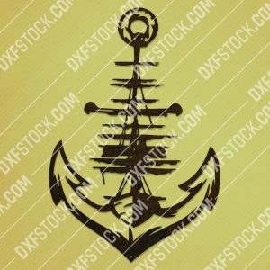 Anchor vector design files - SVG DXF EPS AI CDR