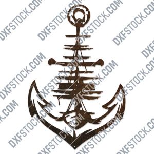 Anchor vector design files - SVG DXF EPS AI CDR