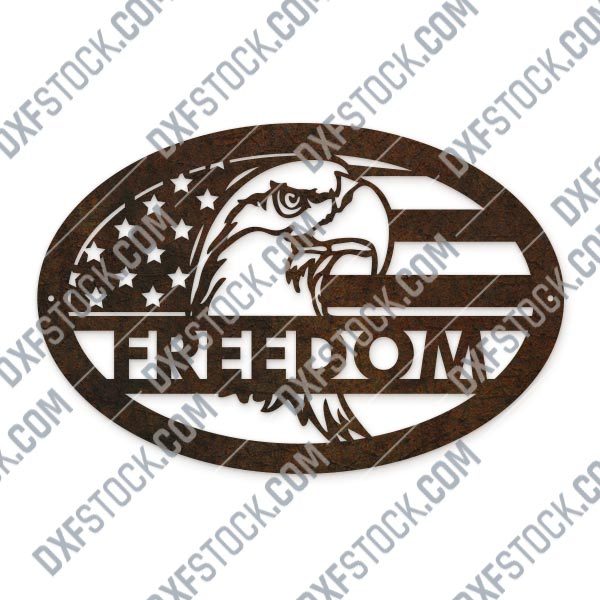 Eagle freedom design files - DXF CDR EPS AI SVG