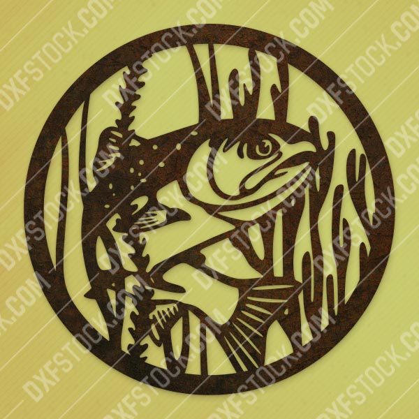 Fishing vector design files - SVG DXF EPS AI CDR