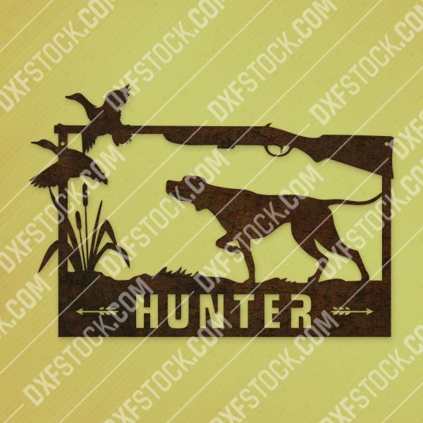 Hunter vector design files - EPS AI SVG DXF CDR