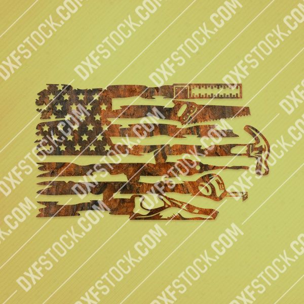 American flag usa tools design filesAmerican flag usa tools design files