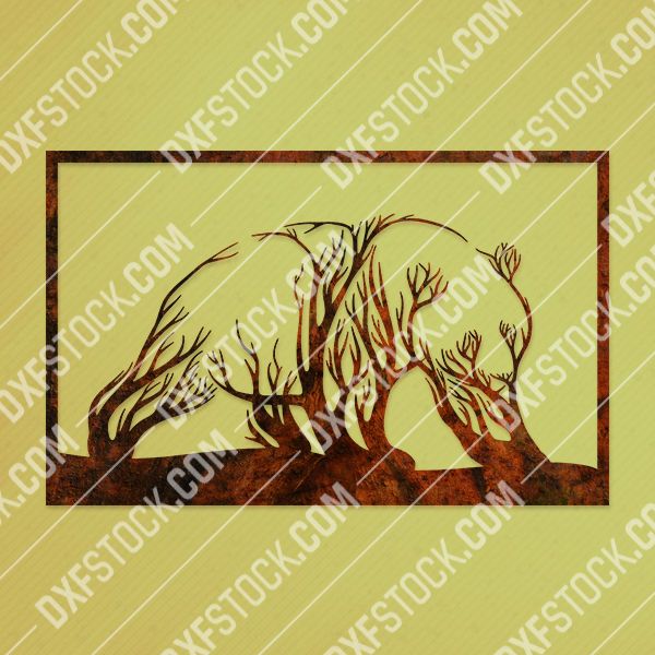 Panda wall decor vector design files