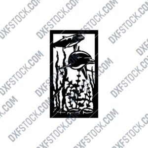 Dolphin Wall Decor DXF Files