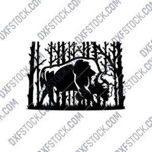 Bison DXF File Image