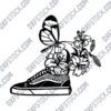 Butterfly with Shoe DXF File