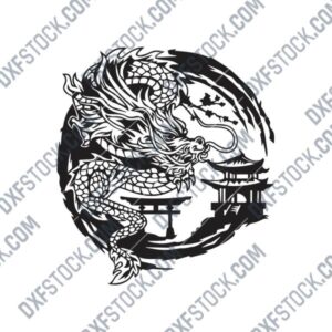 Dragon Temple CNC Design