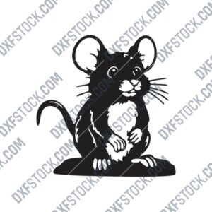 Cute Mouse DXF File