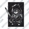 Ninja Cat DXF File