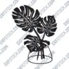 Vase Wall Decor DXF File